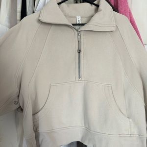 Scuba oversized funnel neck half zip